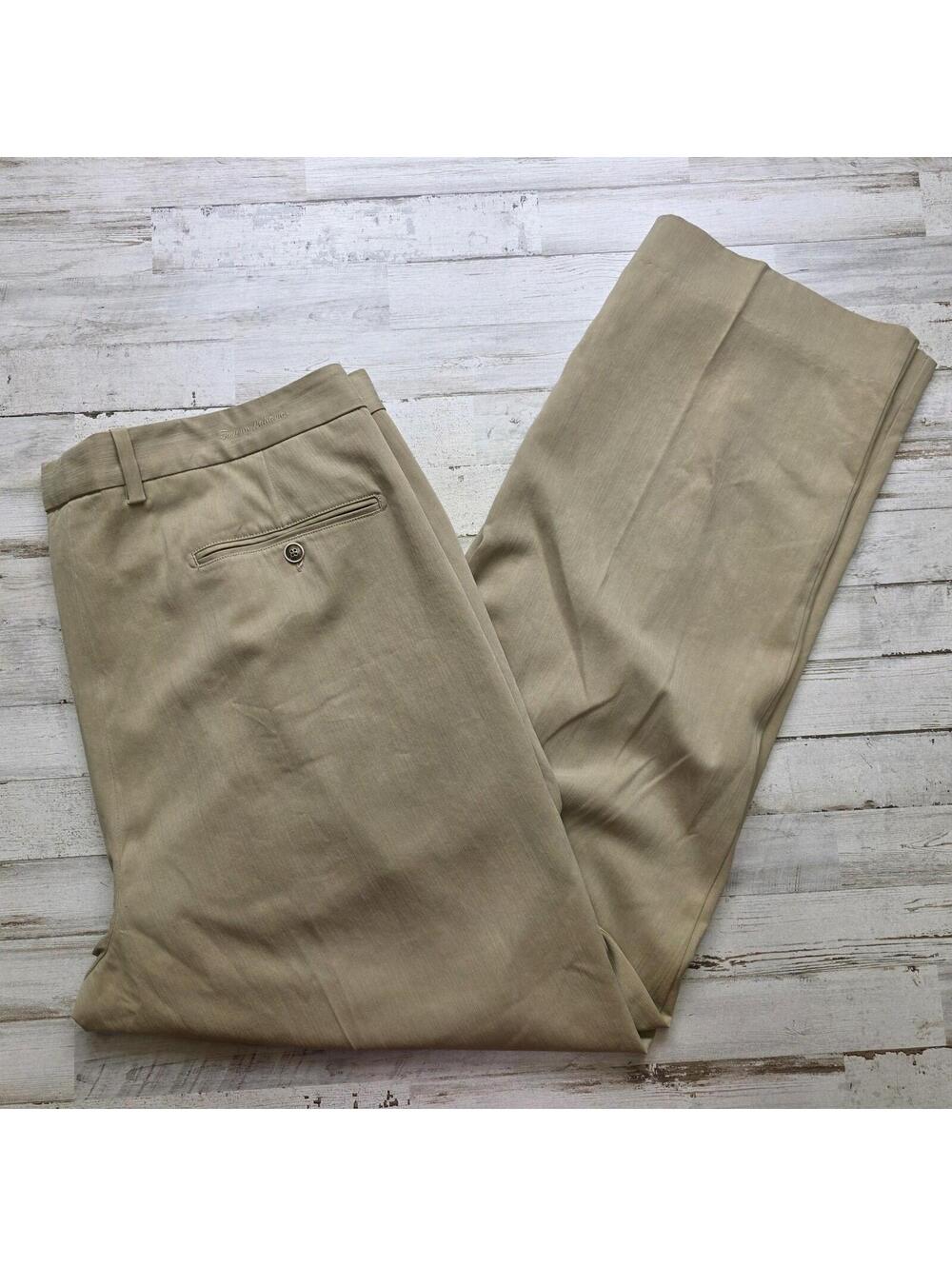 Tommy Bahama Island Bamboo Silk / Rayon Dress Casual Comfort Pants 42x32 Pleated